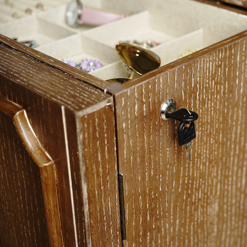 Maddox Jewelry Armoire with Mirror & Reviews Birch Lane